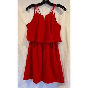 Red Mini Dress or Long Fancy Top!